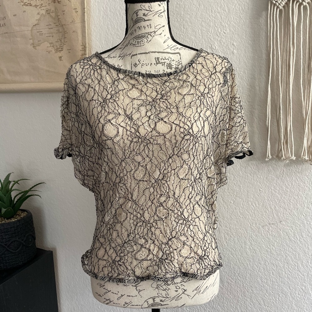 UO - Lace Button Back Shirt